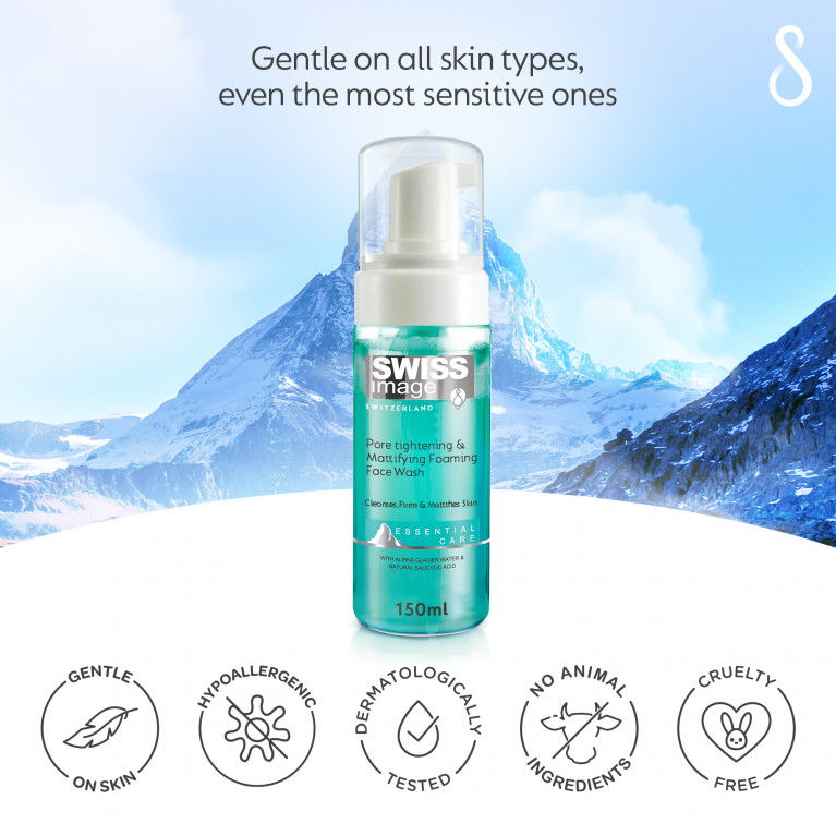 Пенка для умывания сужающая поры и матирующая пенка для лица